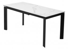 Стол CORNER 120 HIGH GLOSS STATUARIO керамика, стекло/ черный каркас, ®DISAUR в Ижевске - izhevsk.mebel24.online | фото 5
