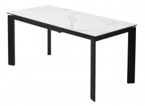 Стол CORNER 120 HIGH GLOSS STATUARIO керамика, стекло/ черный каркас, ®DISAUR в Ижевске - izhevsk.mebel24.online | фото 6
