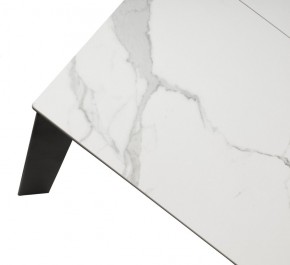 Стол CORNER 120 HIGH GLOSS STATUARIO керамика, стекло/ черный каркас, ®DISAUR в Ижевске - izhevsk.mebel24.online | фото 8