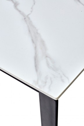 Стол CORNER 120 MATT WHITE MARBLE SOLID CERAMIC / BLACK, ®DISAUR в Ижевске - izhevsk.mebel24.online | фото 3