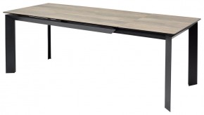 Стол CREMONA 180 KL-61 Под дерево, итальянская керамика / черный каркас, ®DISAUR в Ижевске - izhevsk.mebel24.online | фото 1