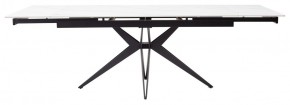 Стол FORIO 160 MATT WHITE MARBLE SOLID CERAMIC / BLACK, ®DISAUR в Ижевске - izhevsk.mebel24.online | фото 2