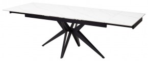Стол FORIO 160 MATT WHITE MARBLE SOLID CERAMIC / BLACK, ®DISAUR в Ижевске - izhevsk.mebel24.online | фото 5