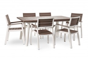Стол Гармония раздвижной (Harmony Extendable) белый-капучино в Ижевске - izhevsk.mebel24.online | фото 4