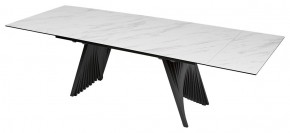Стол IVAR 200 MARBLES KL-99 Белый мрамор, итальянская керамика, ®DISAUR в Ижевске - izhevsk.mebel24.online | фото 1