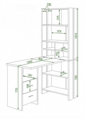 Стол компьютерный Домино Lite СТЛ-ОВ+С100Прям+ТЯЛ в Ижевске - izhevsk.mebel24.online | фото 2