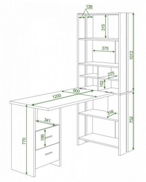 Стол компьютерный Домино Lite СТЛ-ОВ+С120Прям+ТЯЛ в Ижевске - izhevsk.mebel24.online | фото 2