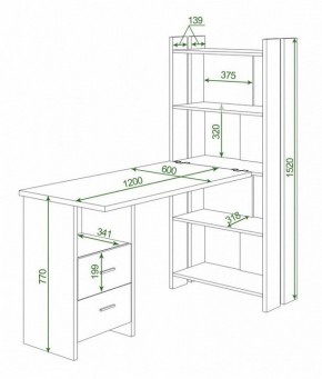 Стол компьютерный Домино Lite СТЛ-ОВ+С120Прям+ТЯЛ в Ижевске - izhevsk.mebel24.online | фото 2
