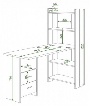 Стол компьютерный Домино Lite СТЛ-ОВ+С120Р в Ижевске - izhevsk.mebel24.online | фото 2