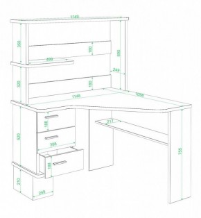 Стол компьютерный Домино СД-45 в Ижевске - izhevsk.mebel24.online | фото 2