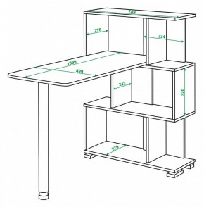 Стол компьютерный Домино СЛ-5-3СТ в Ижевске - izhevsk.mebel24.online | фото 2