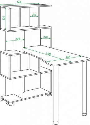Стол компьютерный Домино СЛ-5-4СТ-2 в Ижевске - izhevsk.mebel24.online | фото 2