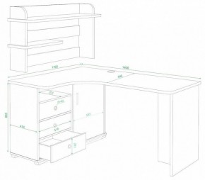 Стол компьютерный Домино СР-145 в Ижевске - izhevsk.mebel24.online | фото 2