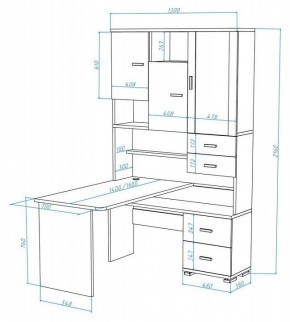 Стол компьютерный Домино СР-620/140 в Ижевске - izhevsk.mebel24.online | фото 2