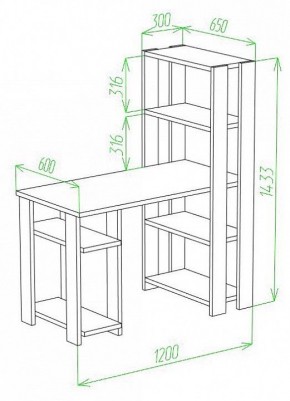 Стол компьютерный Slim СТН-145/120 в Ижевске - izhevsk.mebel24.online | фото 2