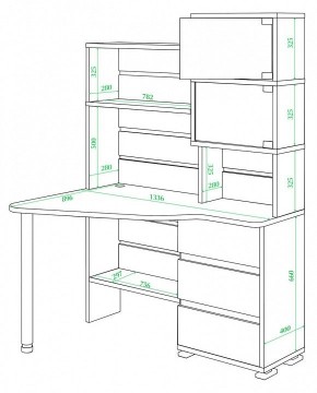 Стол компьютерный СР-322 в Ижевске - izhevsk.mebel24.online | фото 2