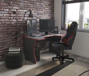 Стол компьютерный ВАРДИГ K1 120x82, антрацит/красный в Ижевске - izhevsk.mebel24.online | фото 4