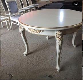 Стол круглый раскладной Розалия 1400(1800)*1400 в Ижевске - izhevsk.mebel24.online | фото