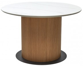Стол MESA D120 цвет БЕЛЫЙ МРАМОР M326 / Каркас OAK, ®DISAUR в Ижевске - izhevsk.mebel24.online | фото 9
