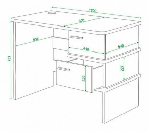 Стол письменный Домино нельсон СД-15С в Ижевске - izhevsk.mebel24.online | фото 3