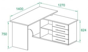 Стол письменный КСТ-109Л в Ижевске - izhevsk.mebel24.online | фото 3