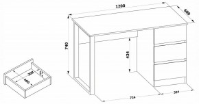 Стол письменный СПм-205 в Ижевске - izhevsk.mebel24.online | фото 4