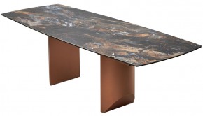 Стол ПУАНТО 200 TITANIUM LAWA NERO, керамика / МЕДЬ каркас М-City в Ижевске - izhevsk.mebel24.online | фото 13
