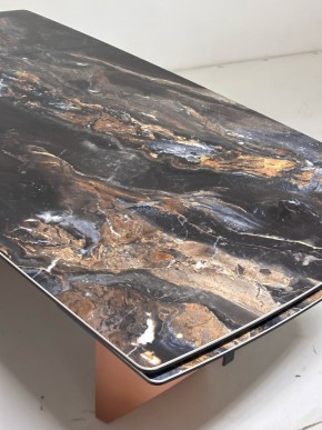 Стол ПУАНТО 200 TITANIUM LAWA NERO, керамика / МЕДЬ каркас М-City в Ижевске - izhevsk.mebel24.online | фото 6