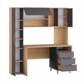 Стол рабочий 12.95 N Комфорт (Дуб сонома, Темно - серый U2601) в Ижевске - izhevsk.mebel24.online | фото 2