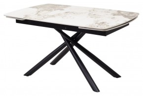 Стол RIVOLI 140 GLOSS LUXURY PANDORA SOLID CERAMIC / BLACK, ®DISAUR в Ижевске - izhevsk.mebel24.online | фото 1
