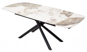 Стол RIVOLI 140 GLOSS LUXURY PANDORA SOLID CERAMIC / BLACK, ®DISAUR в Ижевске - izhevsk.mebel24.online | фото 2