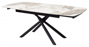 Стол RIVOLI 140 GLOSS LUXURY PANDORA SOLID CERAMIC / BLACK, ®DISAUR в Ижевске - izhevsk.mebel24.online | фото 7