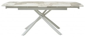 Стол RIVOLI 140 GLOSS LUXURY PANDORA SOLID CERAMIC / WHITE, ®DISAUR в Ижевске - izhevsk.mebel24.online | фото 3