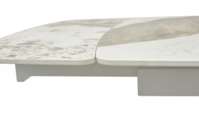 Стол RIVOLI 140 GLOSS LUXURY PANDORA SOLID CERAMIC / WHITE, ®DISAUR в Ижевске - izhevsk.mebel24.online | фото 4