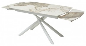 Стол RIVOLI 140 GLOSS LUXURY PANDORA SOLID CERAMIC / WHITE, ®DISAUR в Ижевске - izhevsk.mebel24.online | фото 8