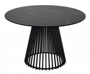 Стол TERNI 120 MATT BLACK MARBLE SOLID CERAMIC Черный мрамор матовый, керамика /Черн.каркас, ®DISAUR в Ижевске - izhevsk.mebel24.online | фото 8