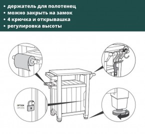 Столик для барбекю 105л (Unity 105L) графит в Ижевске - izhevsk.mebel24.online | фото 5