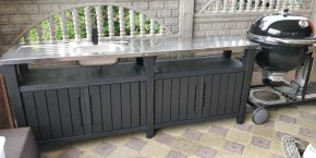 Столик для барбекю 415 Л (Unity Chef 415 L) графит в Ижевске - izhevsk.mebel24.online | фото 1