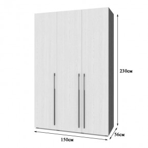 СТОУН С32 Шкаф 3-х створчатый (анкор темный/анкор светлый) в Ижевске - izhevsk.mebel24.online | фото 2