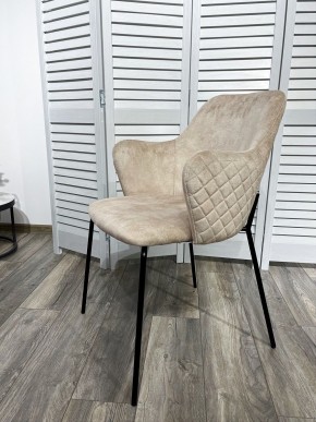 Стул AMARETTO VBP206 античный светло-бежевый, велюр без пальчикового эффекта /черный каркас, М-City в Ижевске - izhevsk.mebel24.online | фото 7