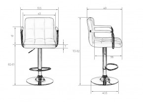 Стул барный DOBRIN KRUGER ARM, мятный велюр (MJ9-87) в Ижевске - izhevsk.mebel24.online | фото 9