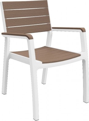Стул c подлокотниками Гармония (Harmony armchair) белый-капучино в Ижевске - izhevsk.mebel24.online | фото 2