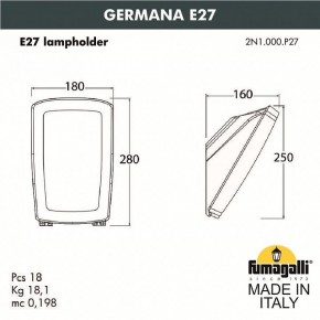 Светильник на штанге Fumagalli Germana 2N1.000.000.AYF1R в Ижевске - izhevsk.mebel24.online | фото 3
