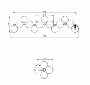 Светильник на штанге Maytoni Dallas MOD547WL-13G в Ижевске - izhevsk.mebel24.online | фото 3