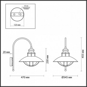 Светильник на штанге Odeon Light Dante 4164/1WA в Ижевске - izhevsk.mebel24.online | фото 5