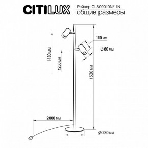 Торшер Citilux Twin CL809010N в Ижевске - izhevsk.mebel24.online | фото 5