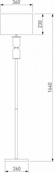 Торшер Eurosvet Caprera 01154/1 латунь в Ижевске - izhevsk.mebel24.online | фото 3