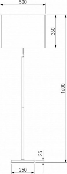 Торшер Eurosvet Notturno 01163/1 черный в Ижевске - izhevsk.mebel24.online | фото 2