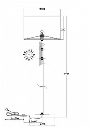 Торшер Maytoni Alloro MOD088FL-01BS в Ижевске - izhevsk.mebel24.online | фото 3