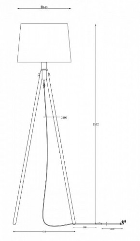 Торшер Maytoni Calvin Z177-FL-01-BR в Ижевске - izhevsk.mebel24.online | фото 6